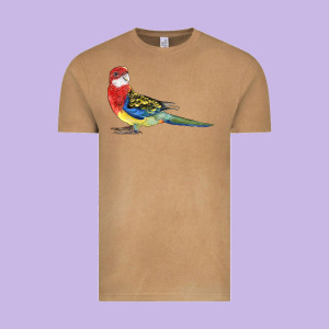 Rosella Bird Vintage Tee Designed By Lillyallendesigns