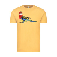 Vintage Mustard Rosella Bird Vintage Tee - LillyAllenDesigns