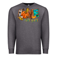 Charcoal Heather Love Fall y'all Premium Sweatshirt - NancyCooperArtShop