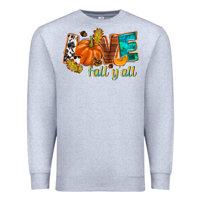 Love Fall Y'all Premium Sweatshirt by NancyCooperArtShop | Teevron