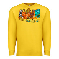 Lemon Love Fall y'all Premium Sweatshirt - NancyCooperArtShop
