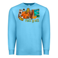 Ocean Blue Love Fall y'all Premium Sweatshirt - NancyCooperArtShop