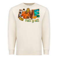 Sandshell Love Fall y'all Premium Sweatshirt - NancyCooperArtShop