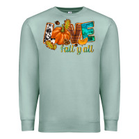 Seafoam Love Fall y'all Premium Sweatshirt - NancyCooperArtShop