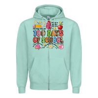 Seafoam 100 days of school Zipper Hoodie - Artiststas