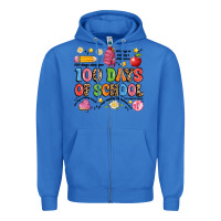 True Royal 100 days of school Zipper Hoodie - Artiststas