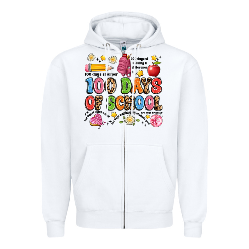 100 Days Of School Zipper Hoodie by Artiststas | Teevron