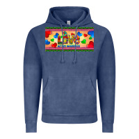 Vintage Denim love autism awareness license plate template Vintage Hoodie - BarkalooDesign