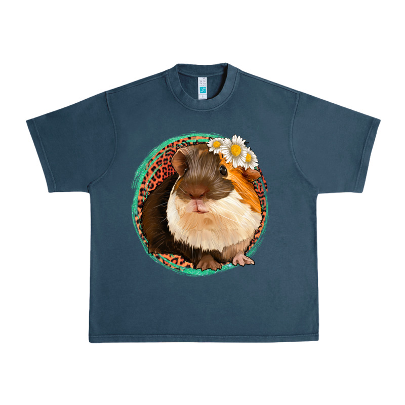 Floral Leopard Guinea Pigs Urban Heavy Tee by Jasminsmagicworld | Teevron