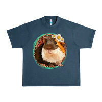 Midnight Navy floral leopard guinea pigs Urban Heavy Tee - Jasminsmagicworld