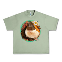 Oil Green floral leopard guinea pigs Urban Heavy Tee - Jasminsmagicworld