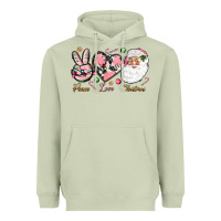 Matcha Peace love pink Christmas Heavyweight Hoodie - NancyCooperArtShop