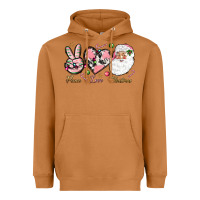 Meerkat Peace love pink Christmas Heavyweight Hoodie - NancyCooperArtShop