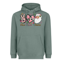Sage Peace love pink Christmas Heavyweight Hoodie - NancyCooperArtShop