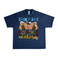 Navy snow flakes christmas cakes ado Urban Heavy Tee - AdoDesignShop