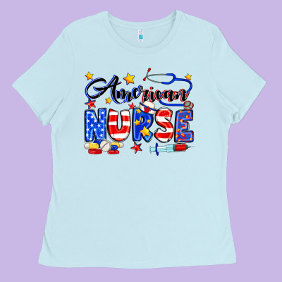 American Nurse Ladies Tee Designed By Neo Western