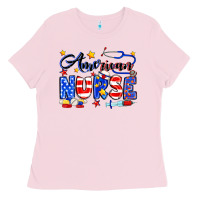 Bubblegum Pink American Nurse Ladies Tee - Neo Western