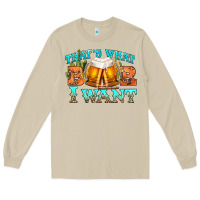 Mushroom western beer thats what i want Long Sleeve Tee - NancyCooperArtShop
