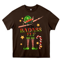 Chocolate Brown im the badass elf Heavy Core Tee - FaDigitalArtStudio