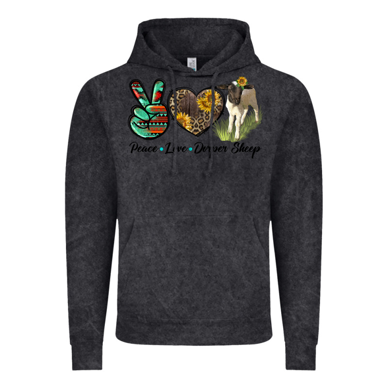 Peace Love Dorper Sheep Vintage Hoodie by LillyAllenDesigns | Teevron