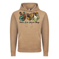 Vintage Coffee Peace Love Dorper Sheep Vintage Hoodie - LillyAllenDesigns