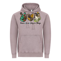 Vintage Zinc Peace Love Dorper Sheep Vintage Hoodie - LillyAllenDesigns