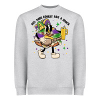 Out Here Lookin Like A Snack King Cake Mardi Gras Heavyweight Sweatshirt | Teevron