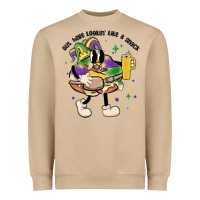 Mushroom out here lookin like a snack king cake mardi gras Heavyweight Sweatshirt - MaliasSmallBusiness