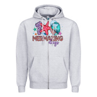 Heather Grey 100 mermazing days Zipper Hoodie - Artiststas