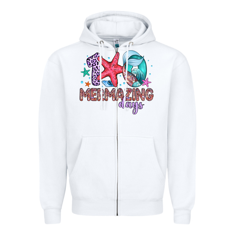 100 Mermazing Days Zipper Hoodie by Artiststas | Teevron