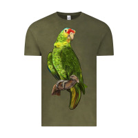 Vintage Olive New Zealand Paraket Parrot Vintage Tee - LillyAllenDesigns