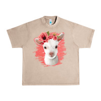 French Oak floral baby goat Urban Heavy Tee - Jasminsmagicworld