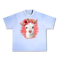 Grape Ice floral baby goat Urban Heavy Tee - Jasminsmagicworld