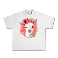 Lunar Rock floral baby goat Urban Heavy Tee - Jasminsmagicworld