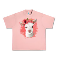Floral Baby Goat Urban Heavy Tee | Teevron