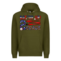 Army Green batter up 2nd grade Premium Hoodie - JahusDesignShop