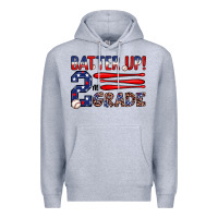 Heather Grey batter up 2nd grade Premium Hoodie - JahusDesignShop