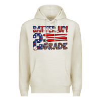 Oatmeal Heather batter up 2nd grade Premium Hoodie - JahusDesignShop