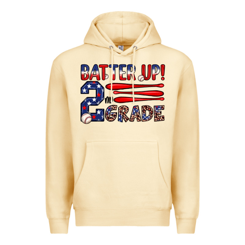Batter Up 2nd Grade Premium Hoodie by JahusDesignShop | Teevron