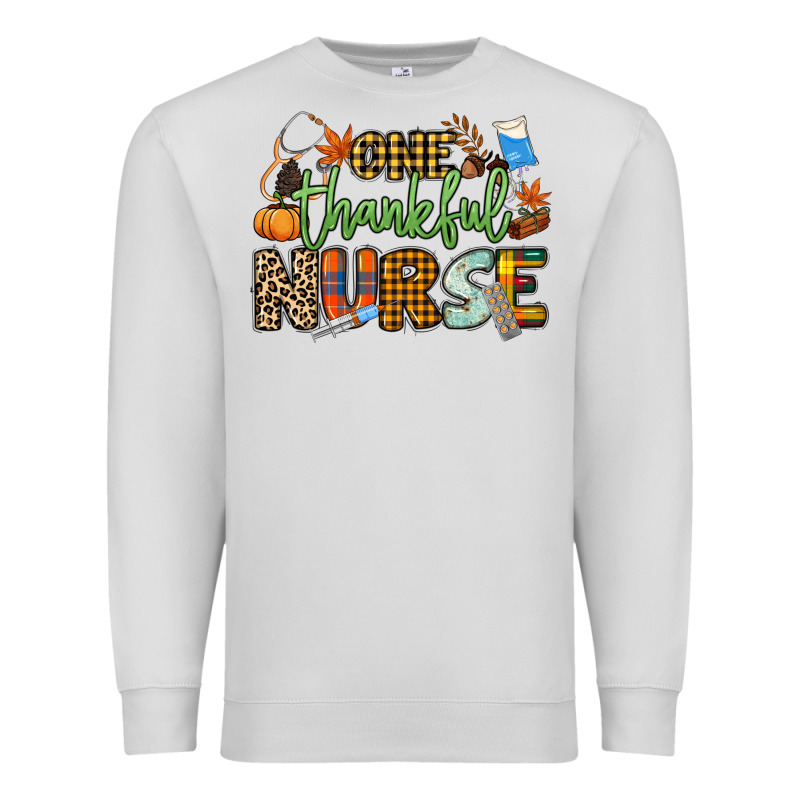 One Thankful Nurse Premium Sweatshirt by NancyCooperArtShop | Teevron