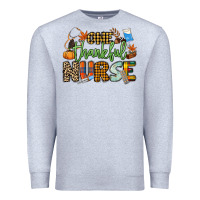 Heather Grey One thankful Nurse Premium Sweatshirt - NancyCooperArtShop
