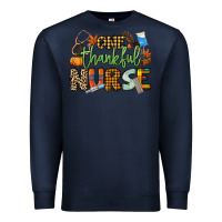 Navy One thankful Nurse Premium Sweatshirt - NancyCooperArtShop
