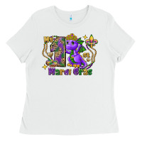 White dragon my first mardi gras Ladies Tee - FaDigitalArtStudio