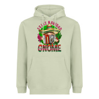 Matcha Feliz Navidad gnome Heavyweight Hoodie - NancyCooperArtShop