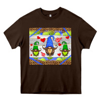 Chocolate Brown western tennis gnome Heavy Core Tee - HRA Design Shop