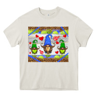 Cream western tennis gnome Heavy Core Tee - HRA Design Shop