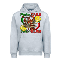 Heather Grey Pinchin' tails suckin' head crawfish Urban Hoodie - FaDigitalArtStudio