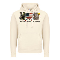 Vintage Artic Peace Love American White Sea Eagle Vintage Hoodie - LillyAllenDesigns