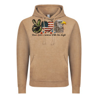 Vintage Coffee Peace Love American White Sea Eagle Vintage Hoodie - LillyAllenDesigns