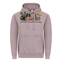 Vintage Zinc Peace Love American White Sea Eagle Vintage Hoodie - LillyAllenDesigns